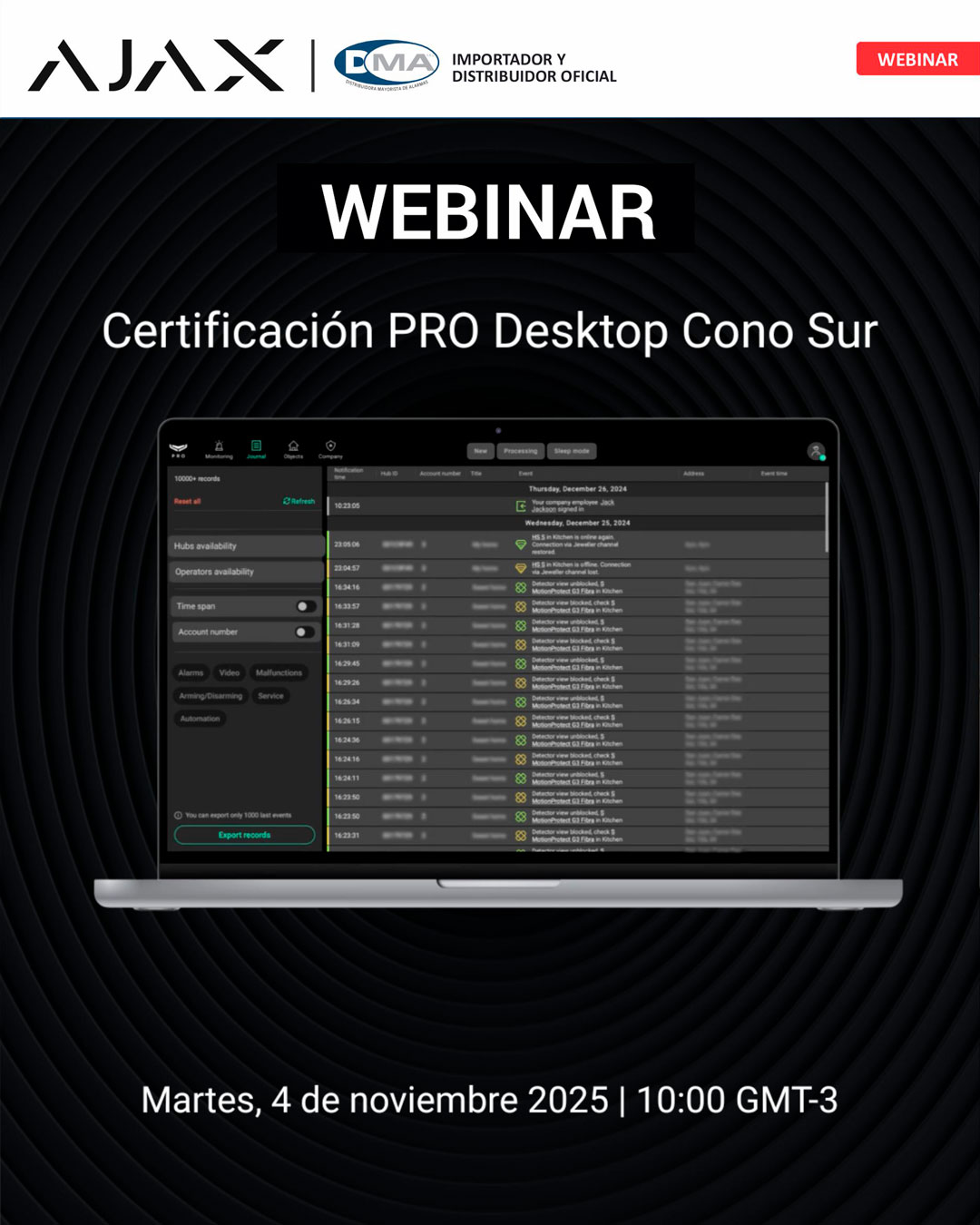 Webinar Ajax - Certificación PRP Desktop Cono Sur