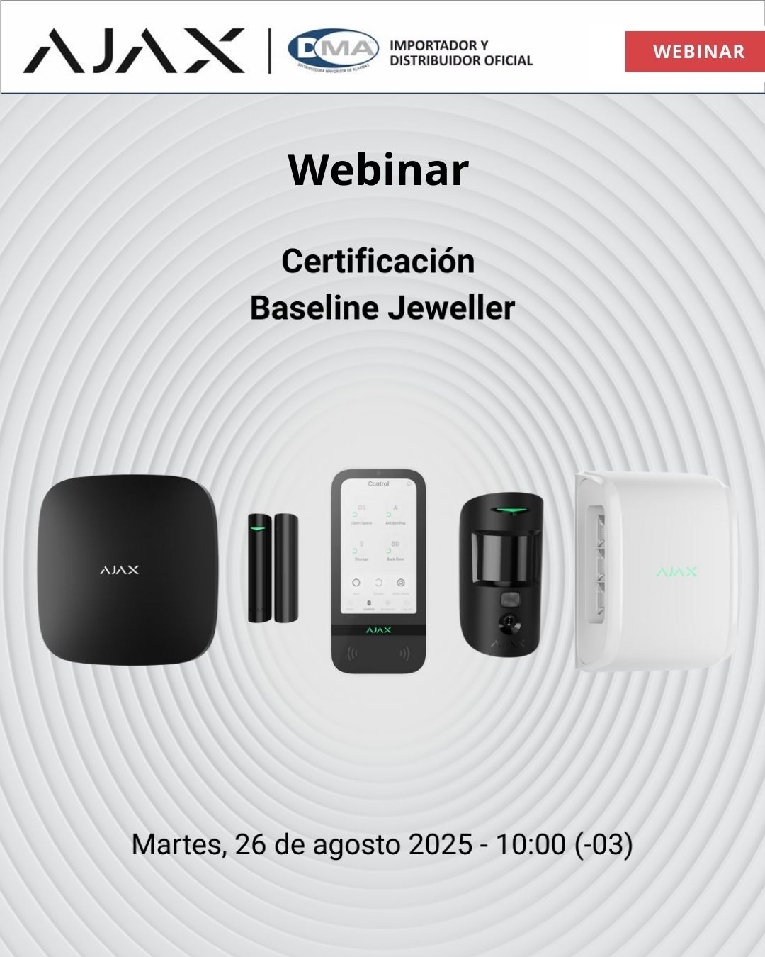 WEBINAR AJAX CERTIFICACI{ON BASELINE JEWELLER