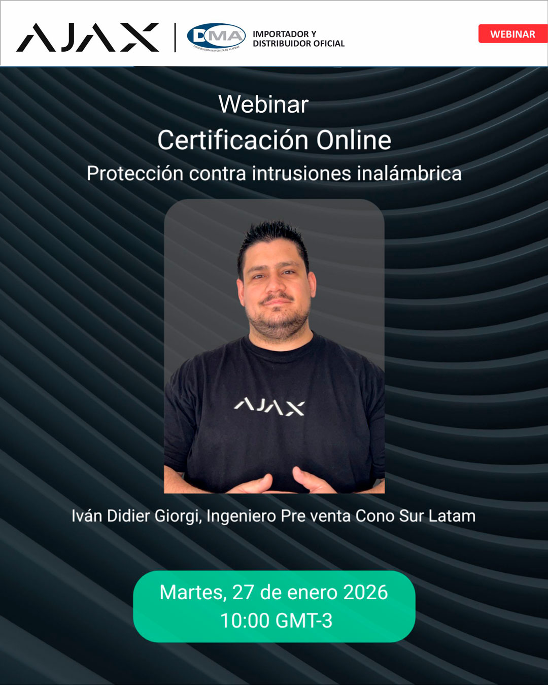 Webinar Ajax: Certificación - Protección contra instrusiones inalámbrica