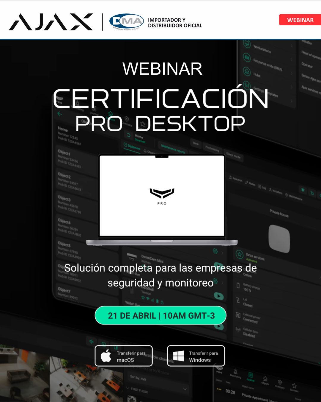 Webinar AJAX - Certificación PRO Desktop