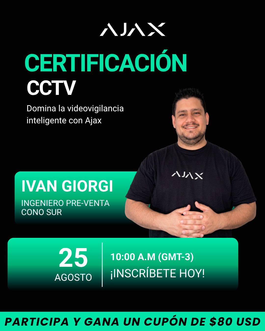 Webinar Ajax - Certificación CCTV